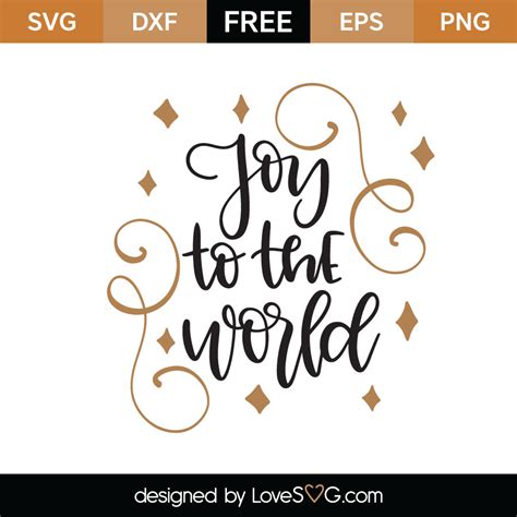 Download Free Joy To The World Svg, Christmas Svg, Farmhouse Svg Cut Files